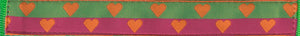 Adjustable Collar - 1" width (Dogs) HEARTS