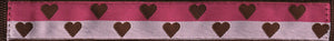 Adjustable Collar - 1" width (Dogs) HEARTS