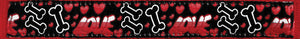 Leash - 1" width HEARTS