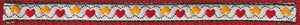 Adjustable Collar with Bell - 1/2" width (Ferrets) HEARTS