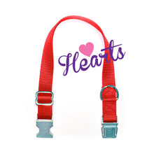 Adjustable Collar Metal Buckle - 1" width (Dogs) HEARTS