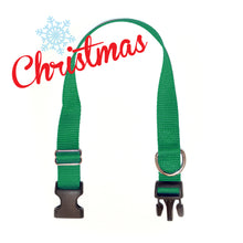 Adjustable Collar - 5/8" width (Dogs) & 1/2" width (Puppies) CHRISTMAS