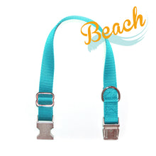 Adjustable Collar Metal Buckle - 1" width (Dogs) BEACH