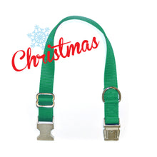 Adjustable Collar Metal Buckle - 1" width (Dogs) CHRISTMAS